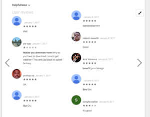 google play spammer 5-star ratings