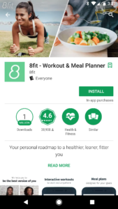 8fit google play feature graphic