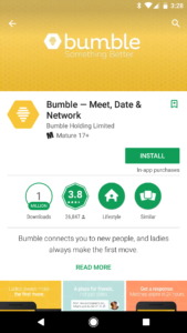 bumble google play feature graphic