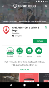 grab jobs google play feature graphic